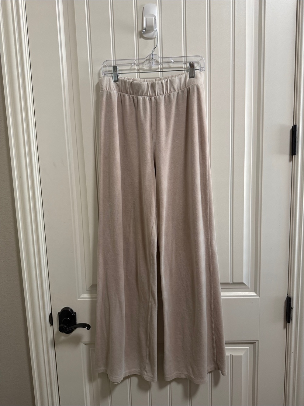 Project Social T Wide-Leg Lounge Pants in Light Beige